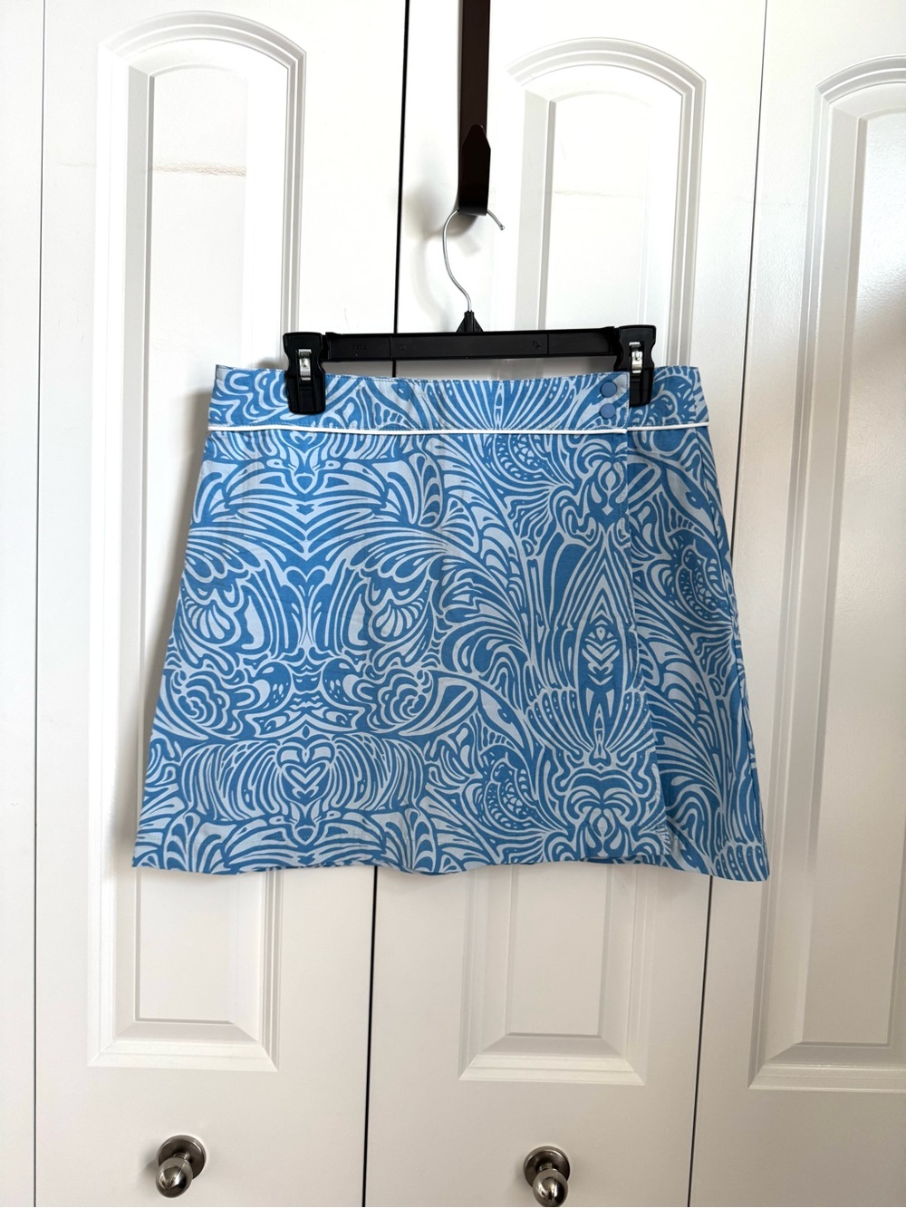 Patagonia Blue Patterned Mini Skirt
